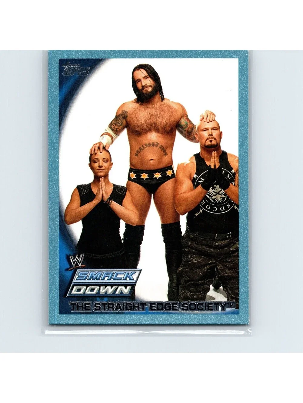 2010 Topps WWE The Straight Edge Society #76 Blue #/2010